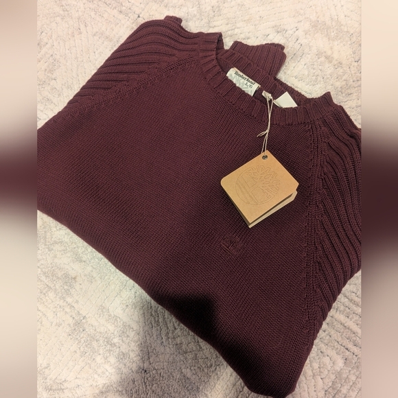 NWT Burgundy Timberland Sweater Size L - Picture 7 of 7